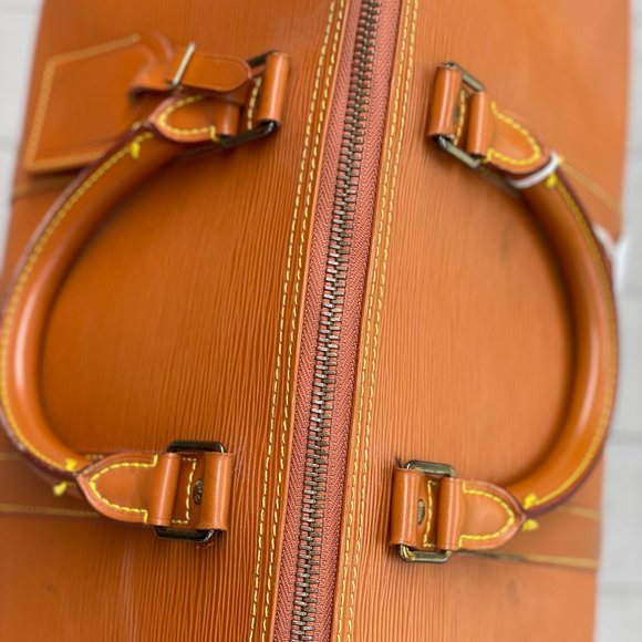 Louis Vuitton LV Boston Bag Keepall 50 Light Brown Epi - Picture 12 of 16